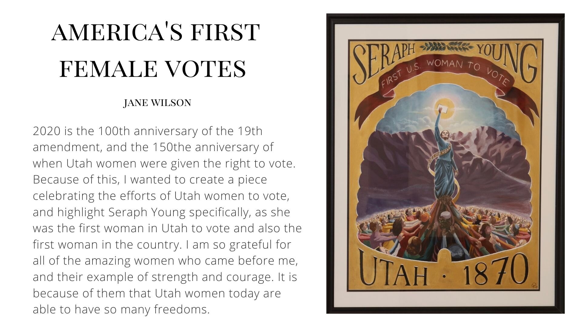 America's First Female Votes by Jane Wilson