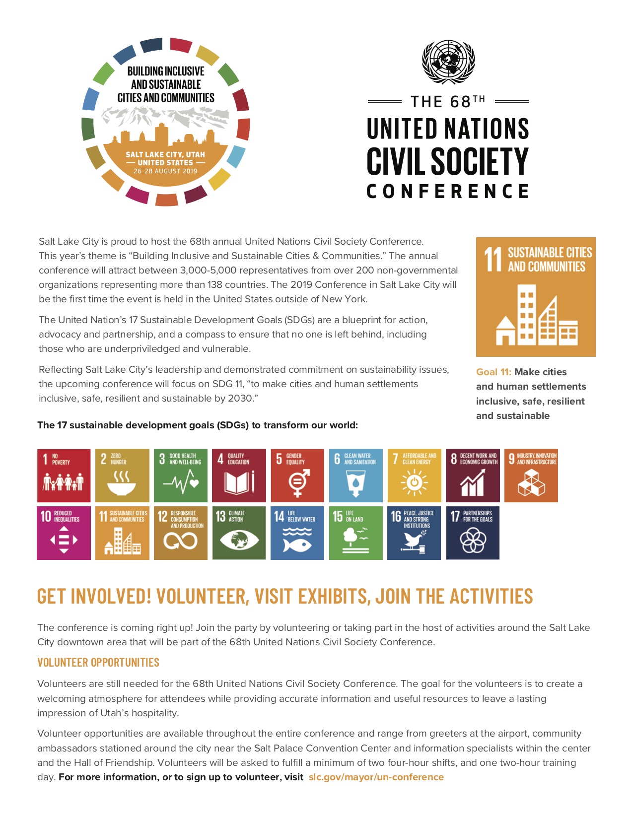 Civil Society Conference Flyer page 1