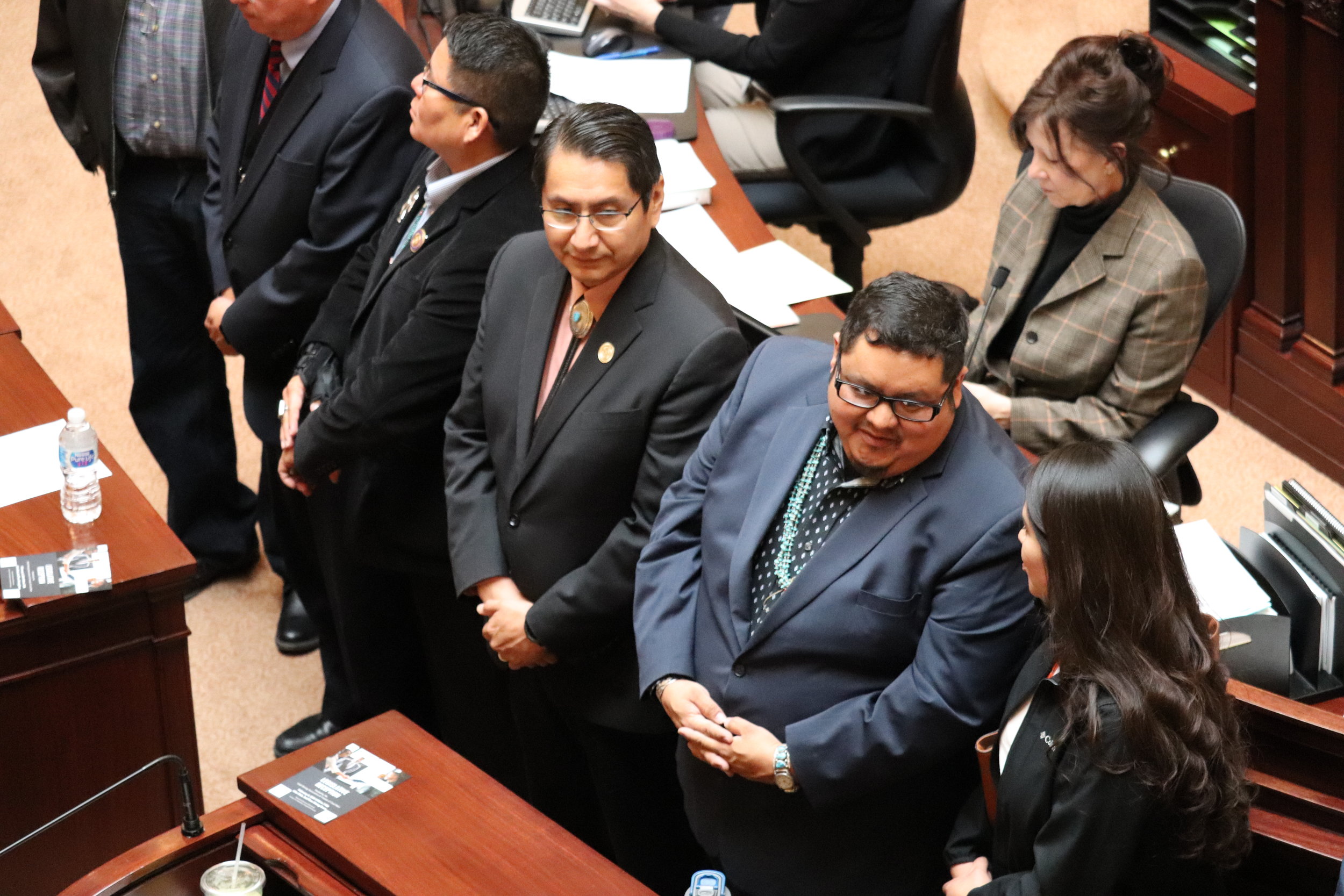 Representatives from the Navajo tribe were honored on the Senate floor.