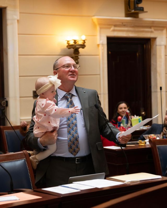 Nothing brought a smile to our faces quite like getting a visit from our kids and grandkids during the session! Their presence served as a constant reminder to focus on building a future where coming generations can thrive. 
 
#utpol #utleg