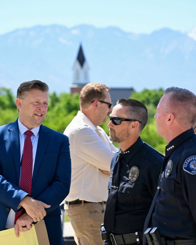 Today, Sen. Weiler joined law enforcement officers to commemorate the launch of the nation’s first road rage enhancement law. 🚗
 
The alarming rise in road rage incidents in our state poses a threat to Utahns’ safety and freedom on the roads. To combat this, we passed H.B. 30 Road Rage Amendments. This law will:

- Increase penalties for road rage offenses
- Raise public awareness of aggressive driving dangers
- Improve data that will  promote calm driving
- Educate about the deadly consequences of road rage

By staying calm in stressful situations and remembering that we’re all neighbors, we can work together to keep our roads safe.
 
#utpol #utleg